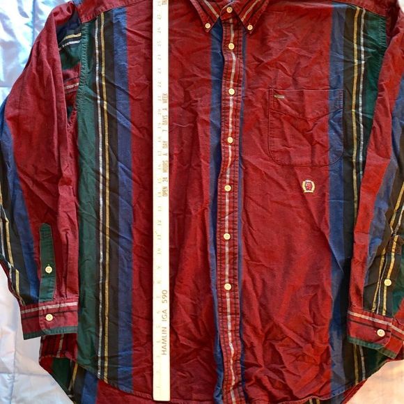 Vintage Tommy Hilfiger Striped Shirt Size 2XL - Picture 3 of 6